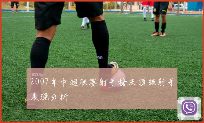 2007年中超联赛射手榜及顶级射手表现分析